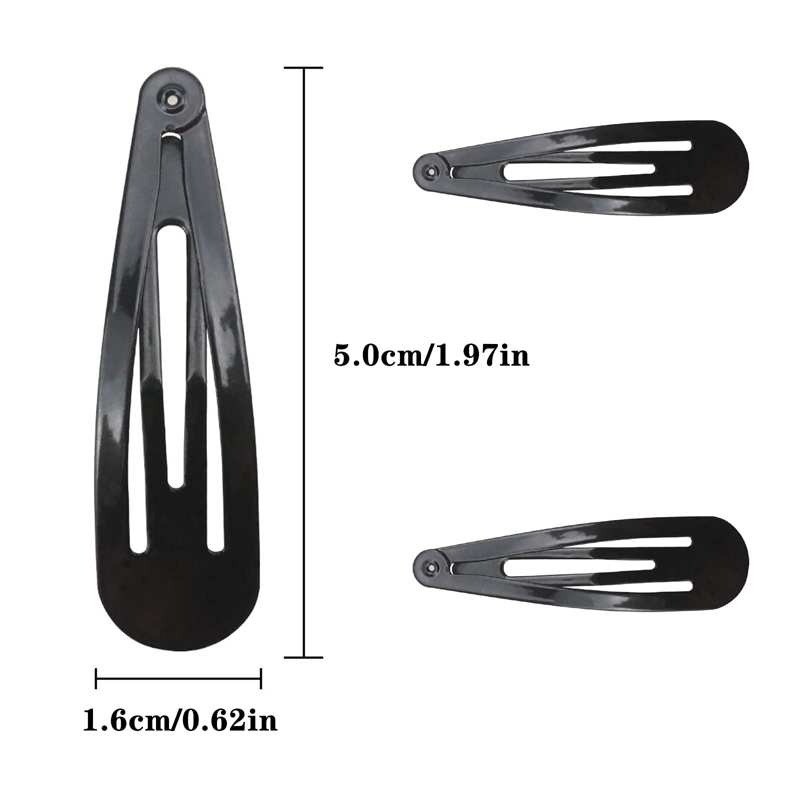 CHY pinzas negras de metal, regalo práctico para fiestas y uso diario.