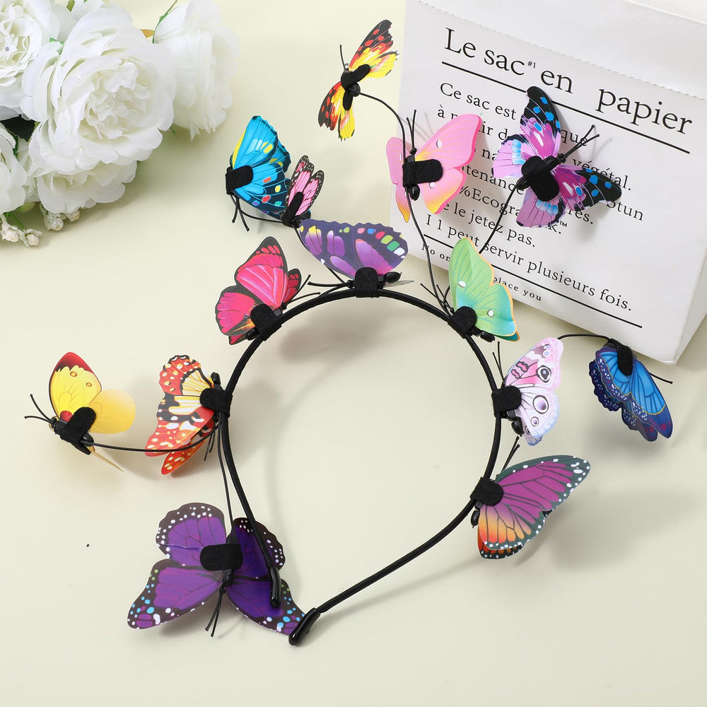 Diadema CIATBYYJ para boda con mariposas elegantes y llamativas.