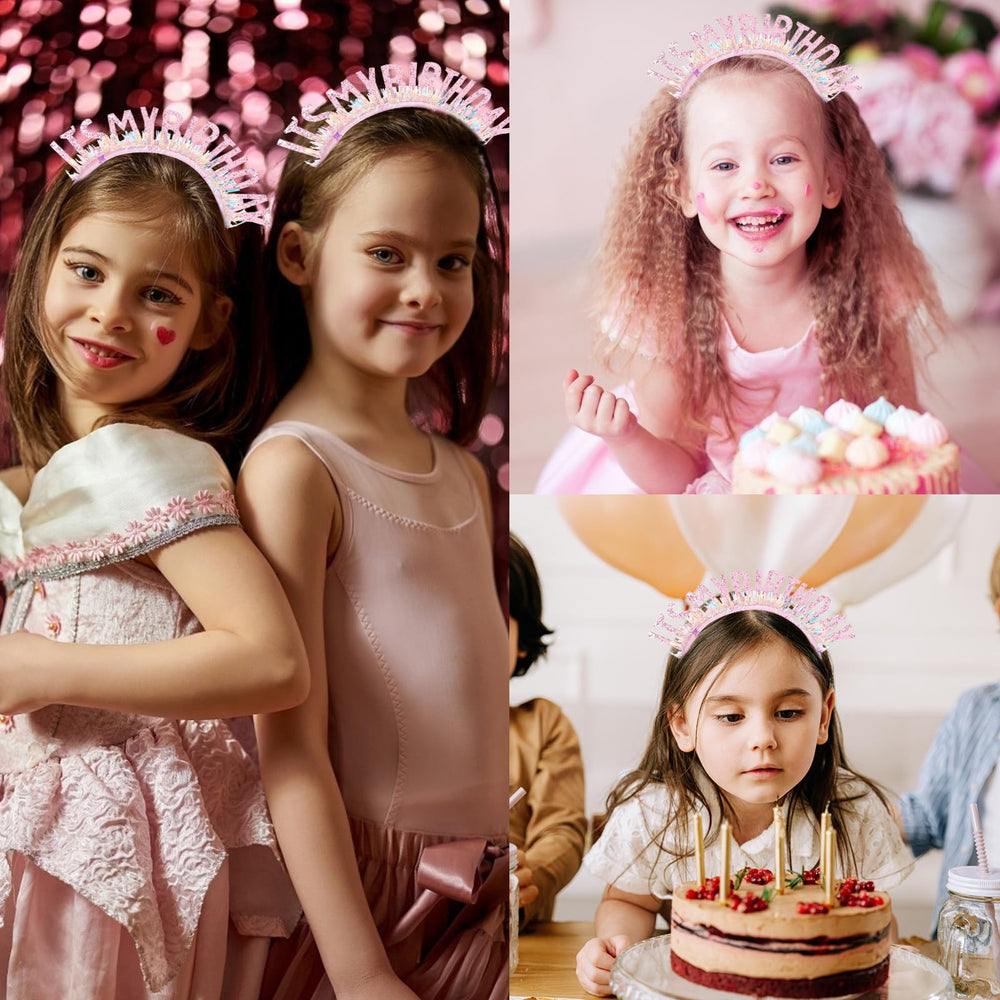 Accesorio de fiesta rosa con destellos para completar el look