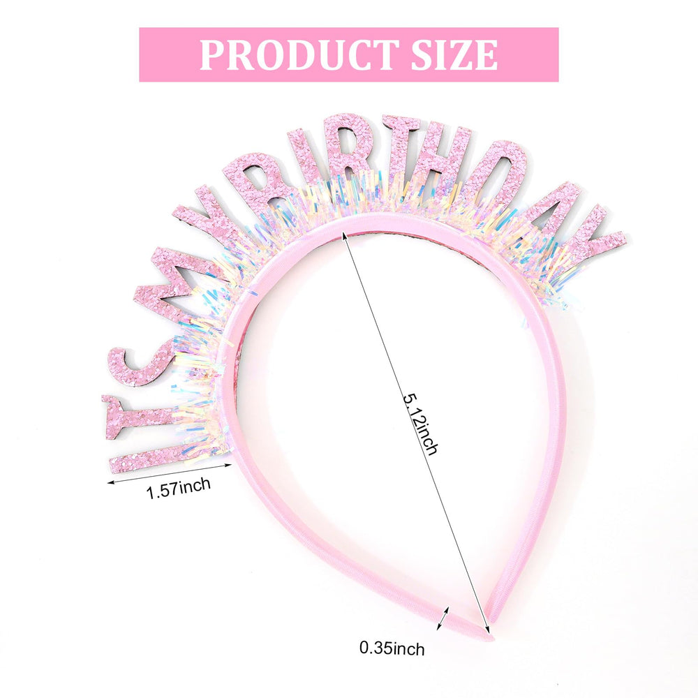 Diadema ajustable rosa de CIEHER para mujeres y niñas