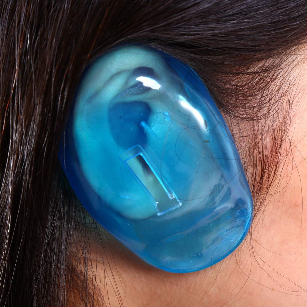 Cubierta de oreja reutilizable Cimenn para tinte azul, fácil de lavar