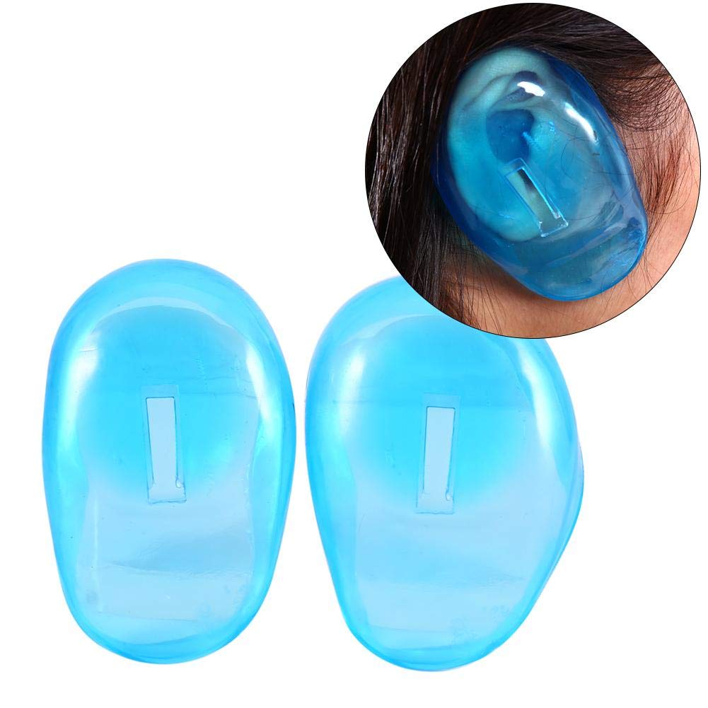 Protector de oreja Cimenn para tinte azul, evita manchas en la piel durante el color
