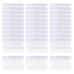 Cinaci peine lateral cabello transparente con 14 dientes para fijar peinados.