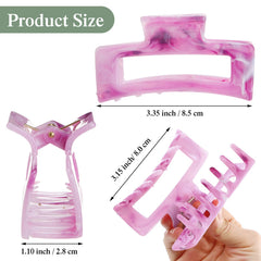Clip mate Cindeer, textura acrílica suave para estilo sin deslizamiento.