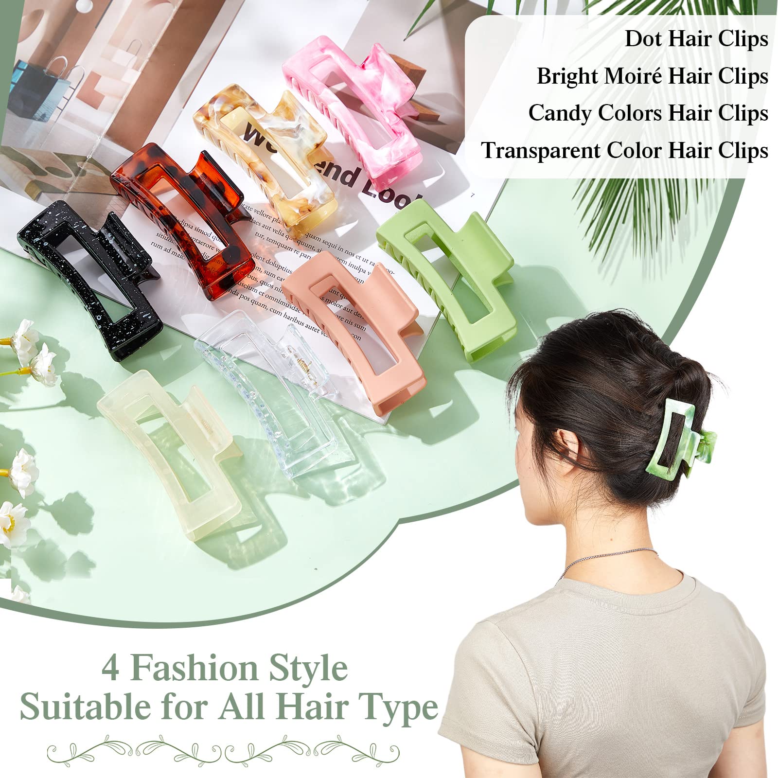 Cindeer para cabello grueso, clip estable para peinados duraderos.