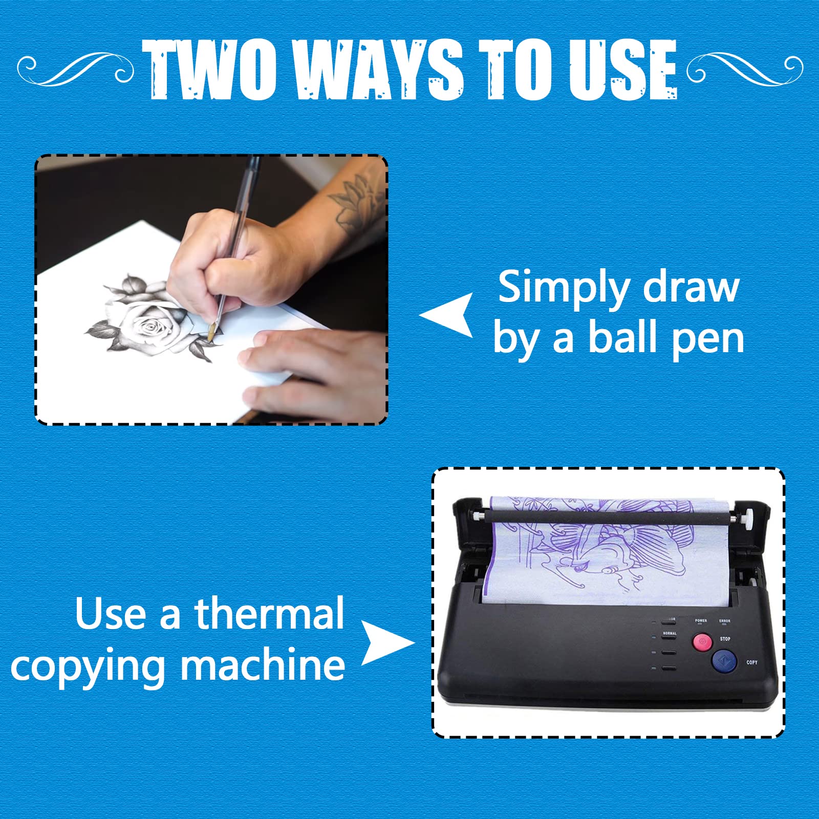 Uso dual CINRA para traslado y dibujo, flexible para distintos métodos