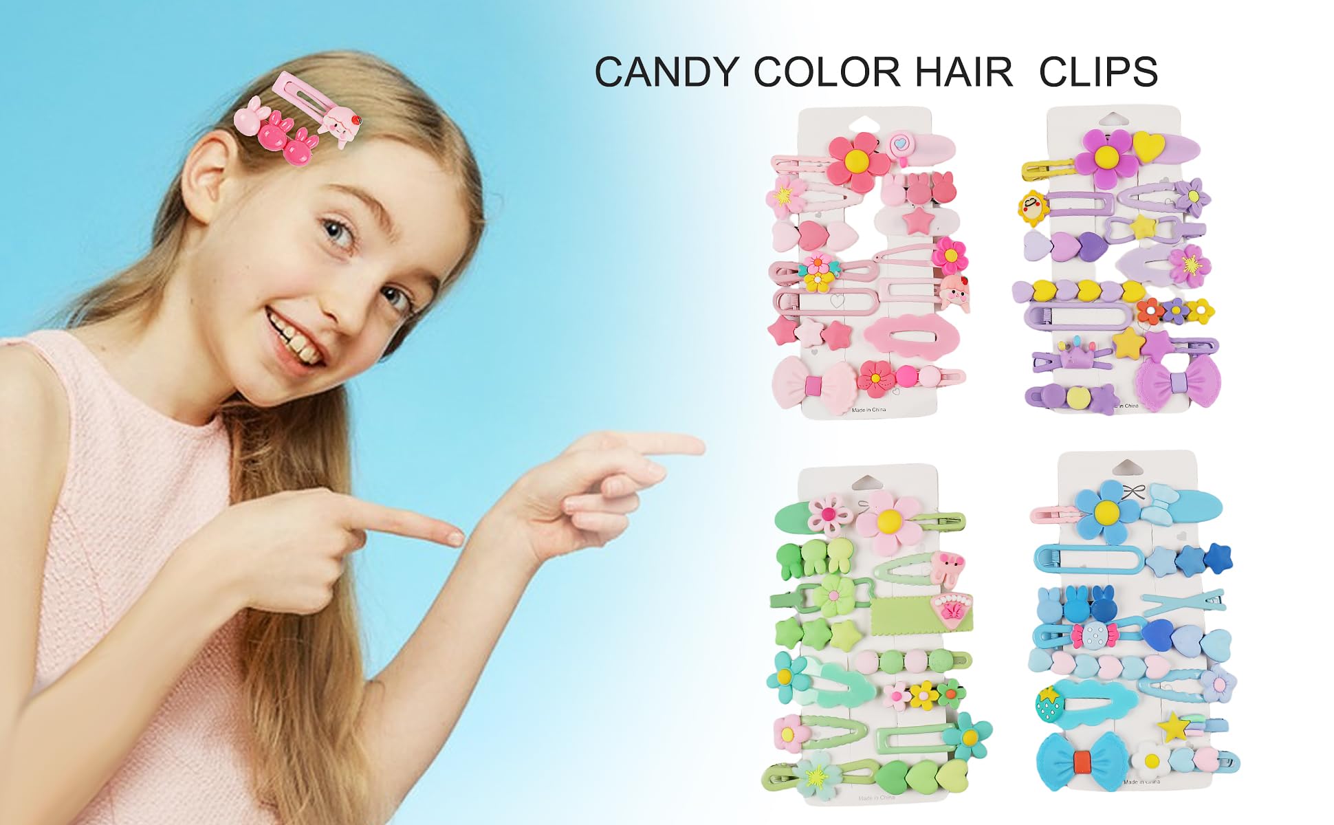 Pinzas CISMARK con diseños variados, fáciles de combinar con atuendos.