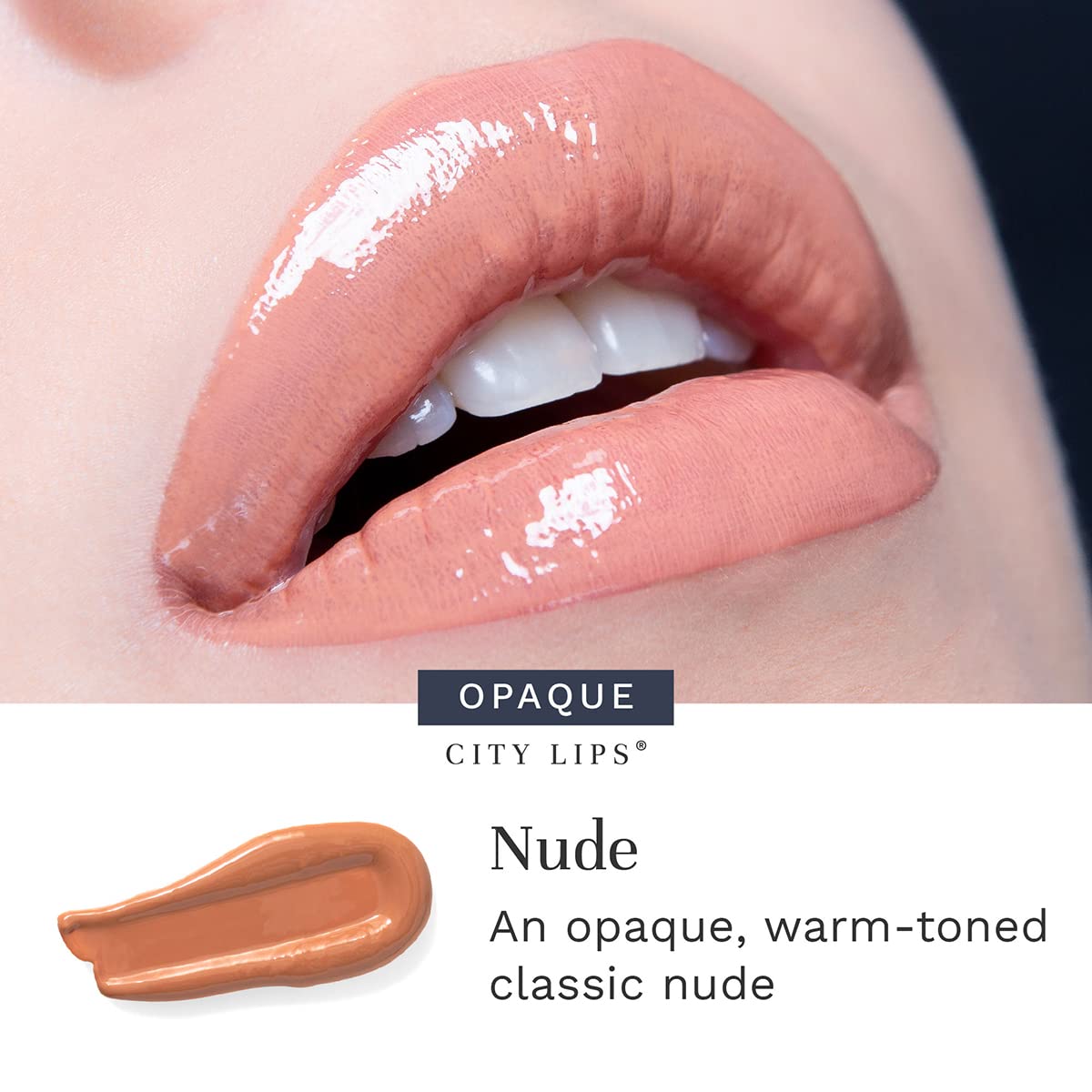 City Lips Nude, sin-sulfatos-envase-detalle, fórmula limpia para uso diario.