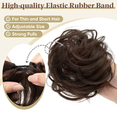 CJL HAIR 2Piezas: moño alto fácil de fijar crema rubio
