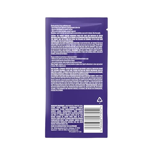 Clairol Professional Shimmer Lights: etiqueta lavanda con aroma suave y cuidado nutritivo.