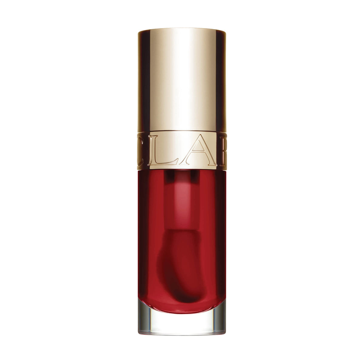 Clarins Aceite de confort para labios con brillo suave y color ligero.