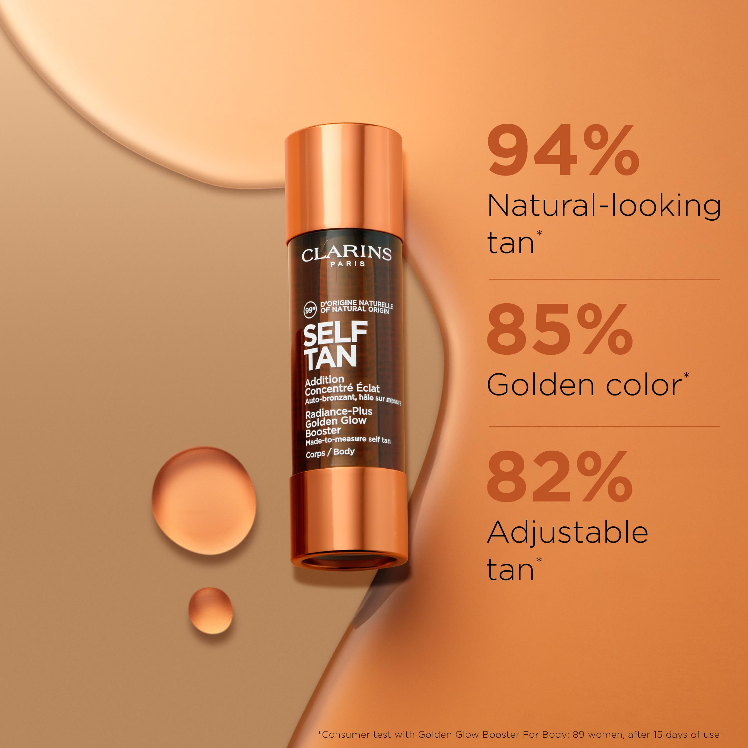 Gotas autobronceador Clarins para mezclar con crema hidratante