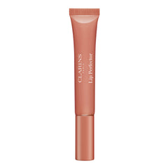 Clarins labial natural de acabado ligero, empaque elegante para uso diario.