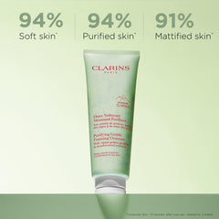 Clarins purificación diaria para piel mixta y grasa, limpieza eficaz.