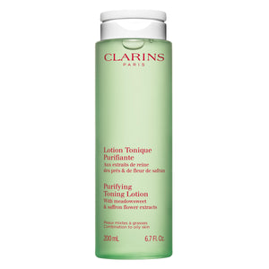 Clarins Tónico Purificante frasco: sensación fresca y purificante para piel mixta.
