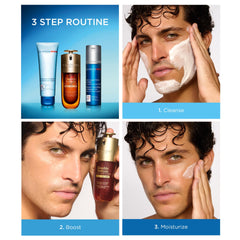 ClarinsMen Exfoliator Cleanser: poros más limpios gracias al ácido salicílico suave.
