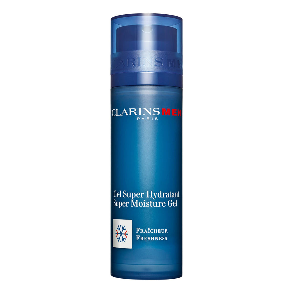 ClarinsMen Gel Super Hidratante, envase 50 ml, hidrata y refresca la piel