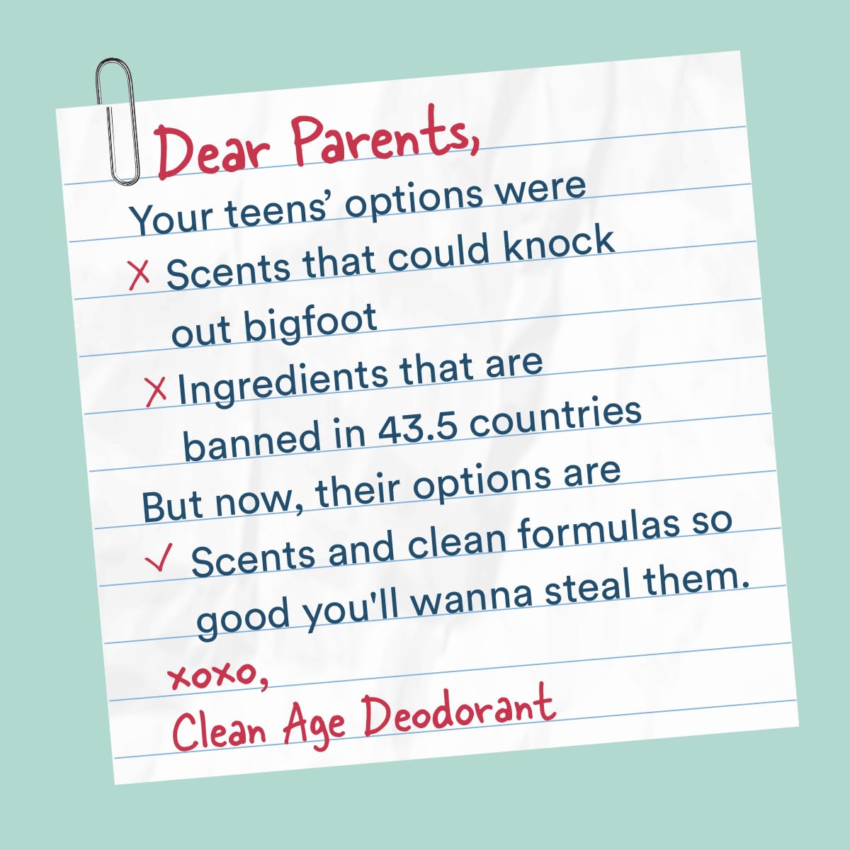 Fórmula vegana Clean Age sin parabenos para pieles sensibles.