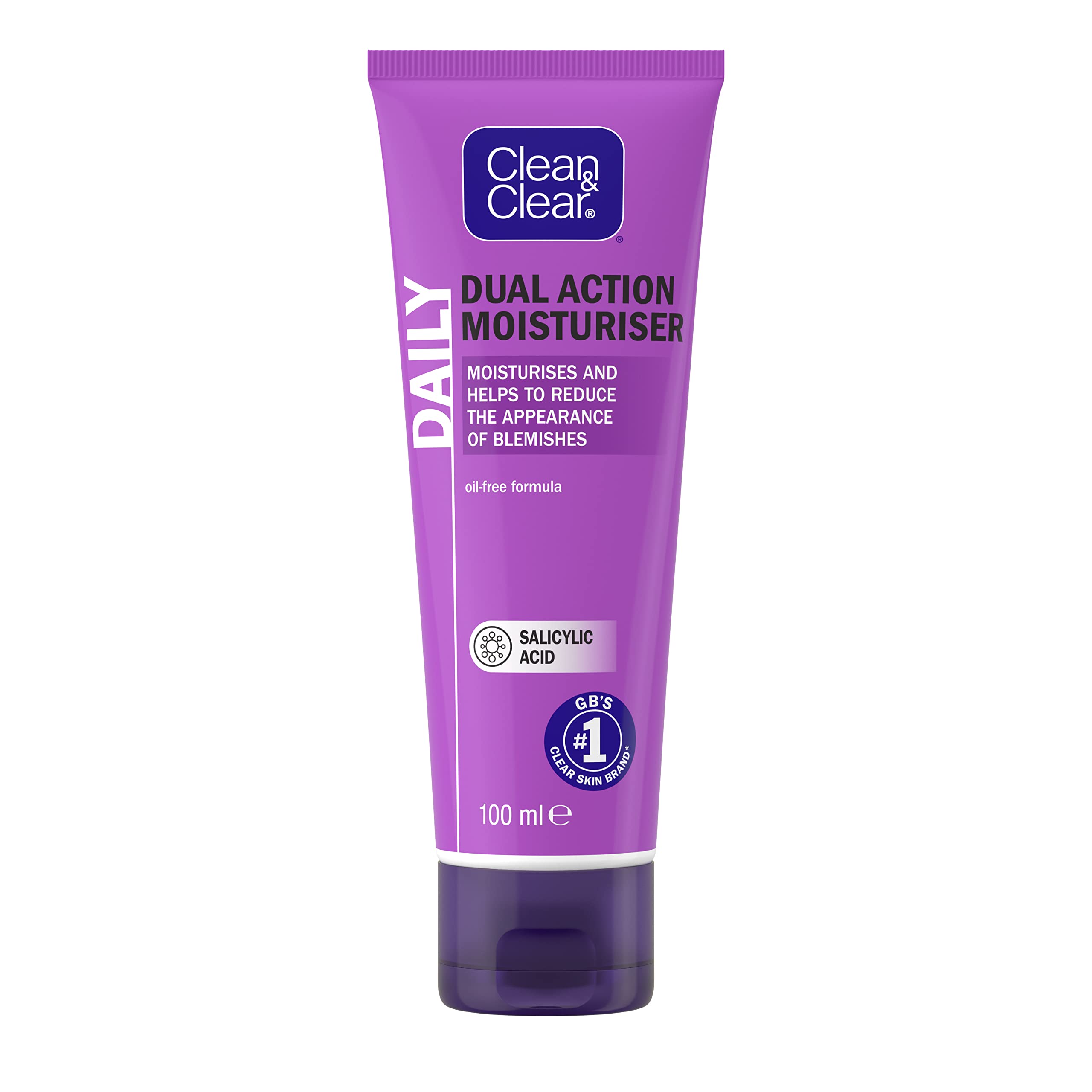 Clean & Clear envase-botella Acción Dual con hidratación suave que ayuda a prevenir imperfecciones.