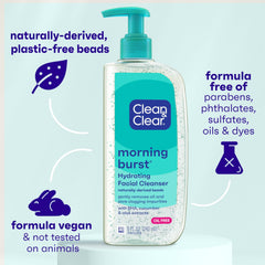Clean & Clear Morning Burst con BHA exfoliante suave para una limpieza cuidadosa.