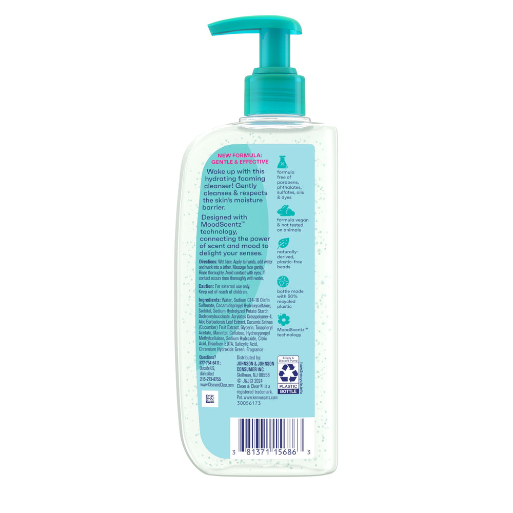Clean & Clear Morning Burst envase reciclado, opción sostenible para cuidado diario.