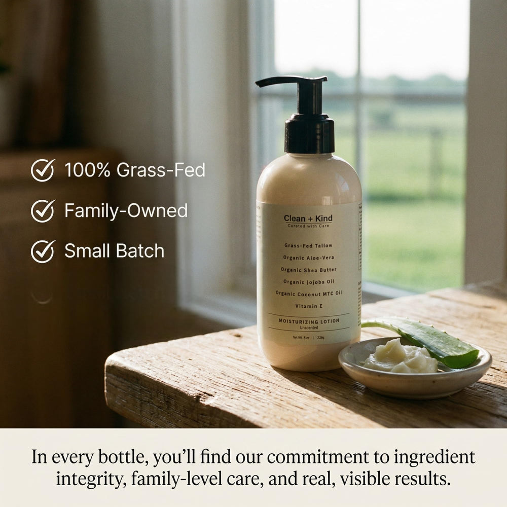 Clean + Kind manteca de karité y jojoba, nutren la piel con nutrición suave.