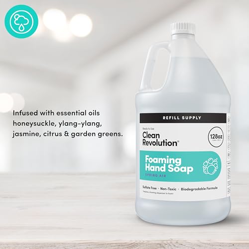 Jabón espumoso Clean Revolution con fragancia Spring Air para experiencia aromática