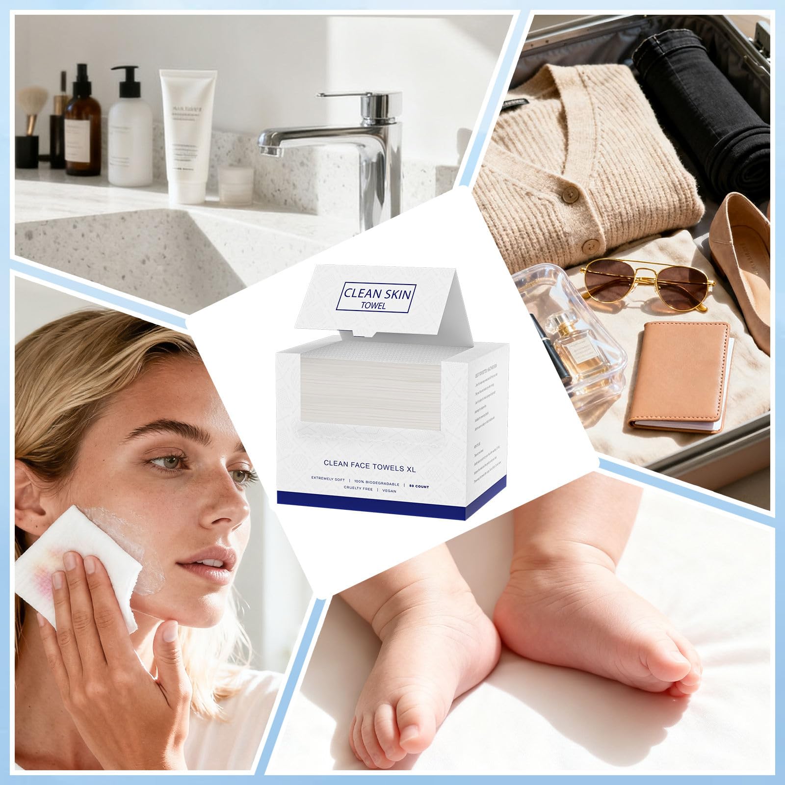 Clean Skin Towel: uso facial diario para cuidado diario