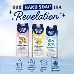 Cleancult jabón lavanda con aceite de coco, hidratación suave para la piel.