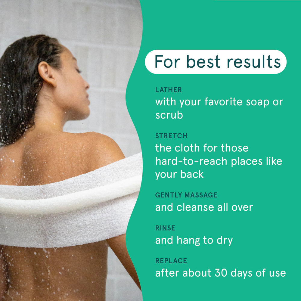 Cleanlogic masaje circular para piel suave, mejora la experiencia de ducha