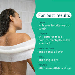 Cleanlogic masaje circular para piel suave, mejora la experiencia de ducha