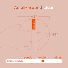 Cleanlogic paquete de tres exfoliantes corporales para rutina diaria