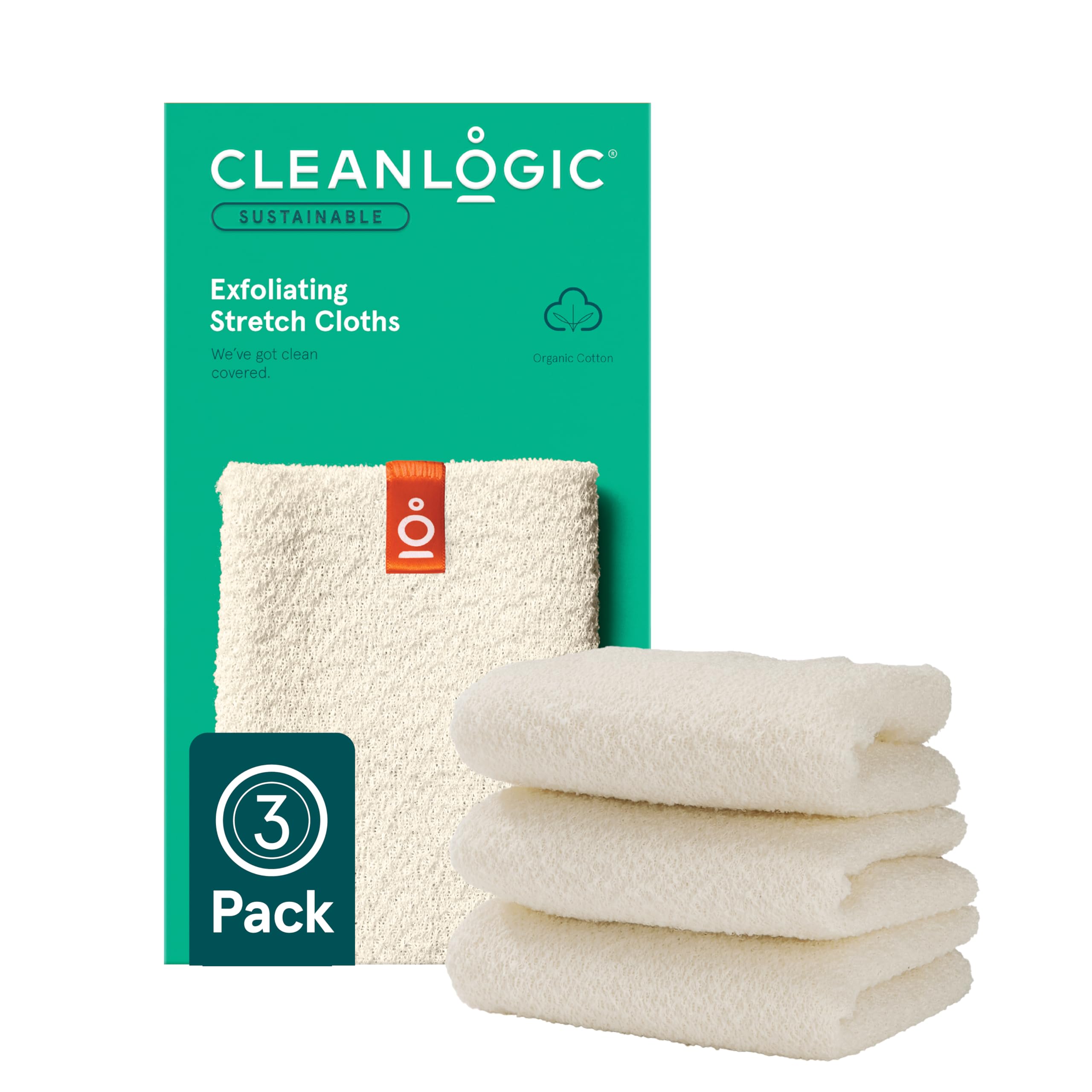 Cleanlogic toalla exfoliante corporal, limpieza profunda para piel suave y fresca