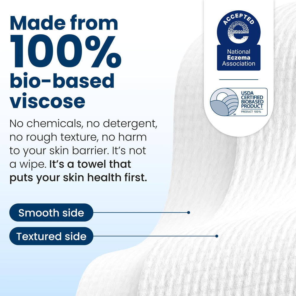 CLEAN SKIN CLUB fibras biobase USDA 100% para belleza sostenible.