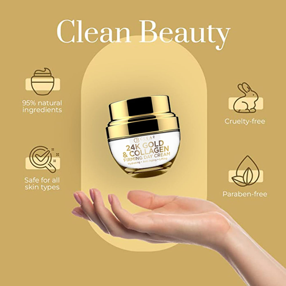 Clear Beauty absorción rápida, crema facial que hidrata sin grasa.