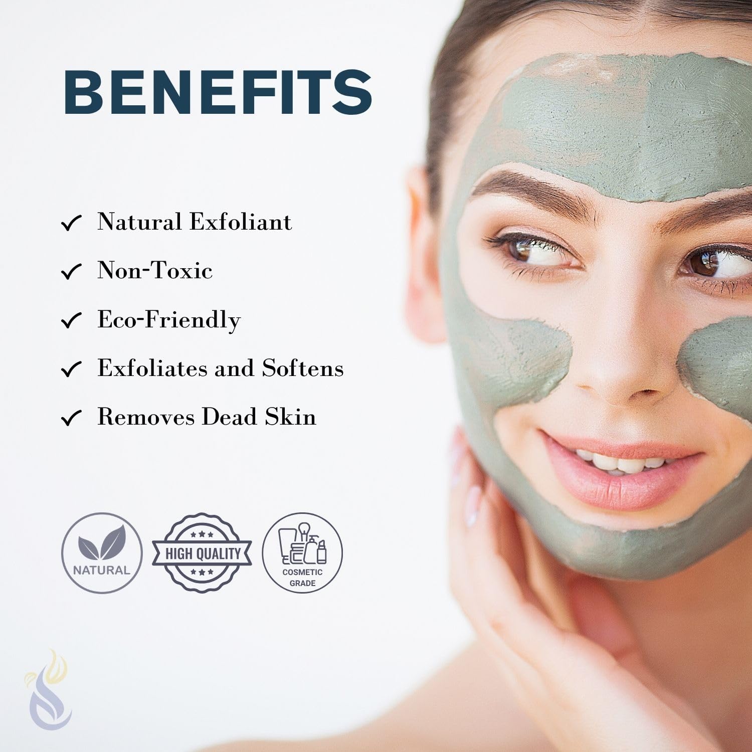 ClearLee exfoliante natural de piedra volcánica para piel suave.