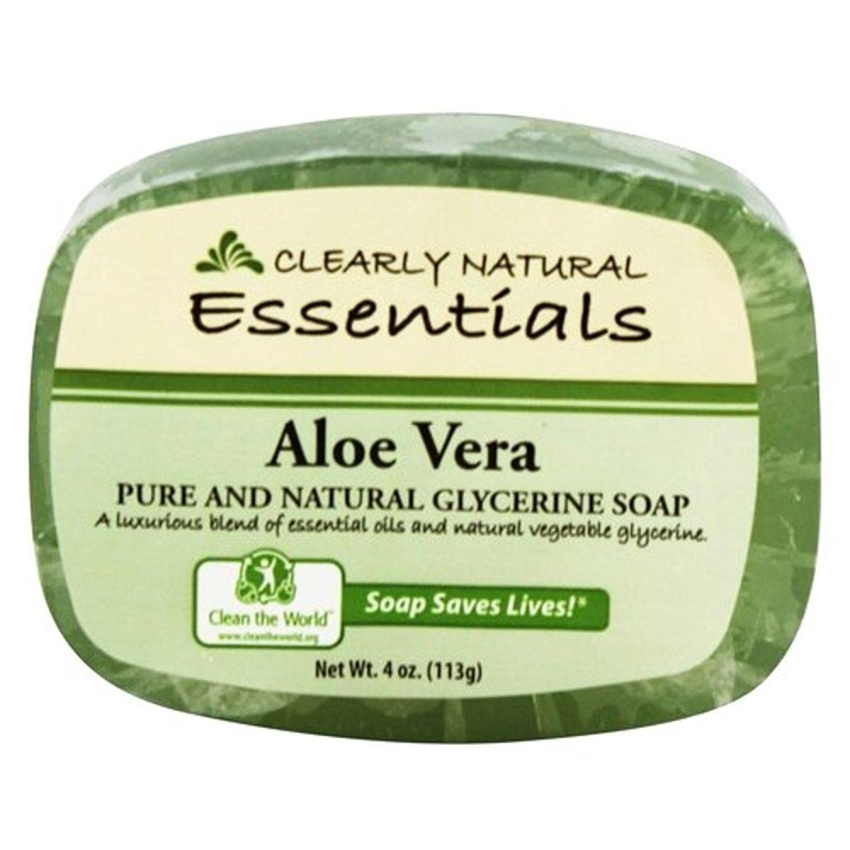 Clearly Natural Essentials jabon aloe vera y glicerina para limpieza suave y humectante