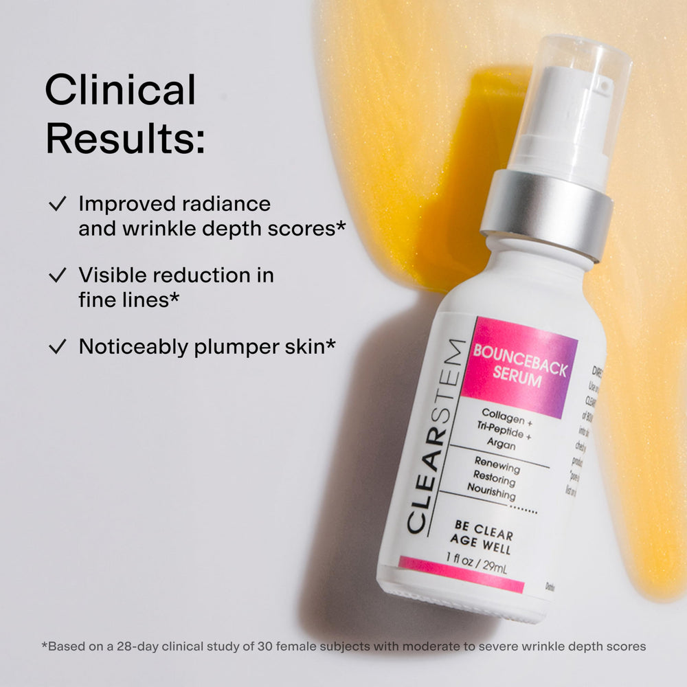 CLEARSTEM BounceBack: ingredientes con péptidos y mango para cuidado suave