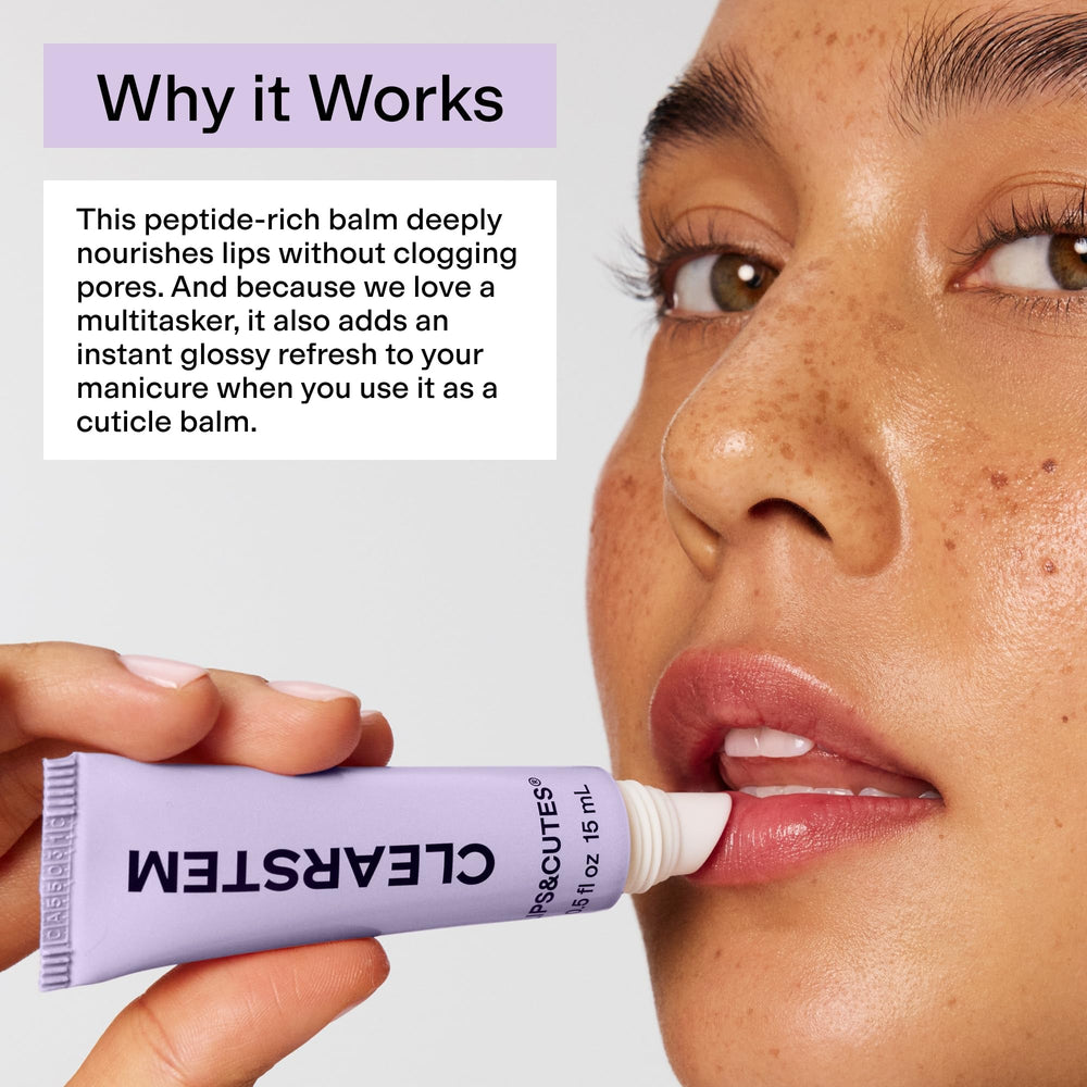 CLEARSTEM Lips&CUTES repara cutículas secas con hidratación suave.