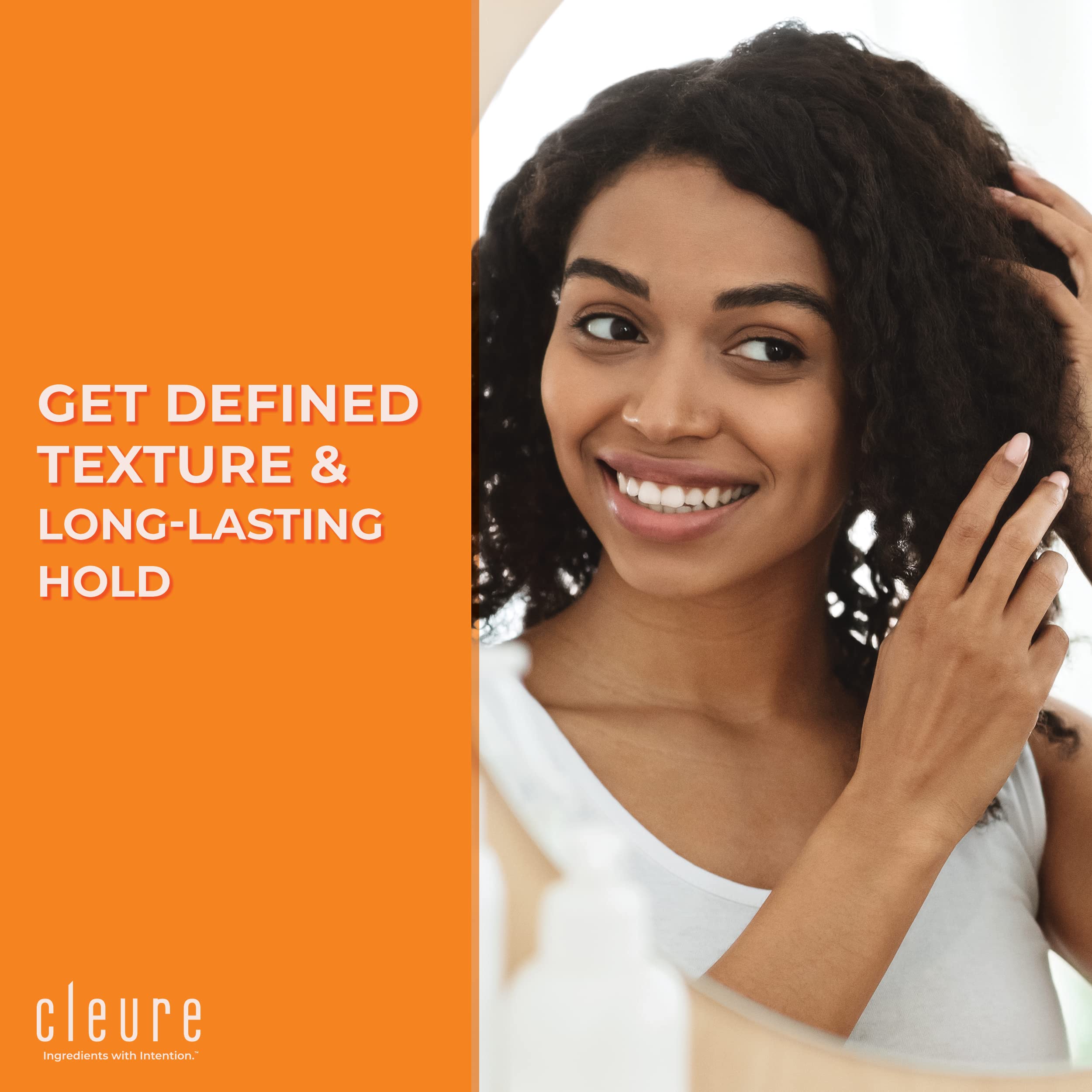 Cleure gel para secado al aire fija estilo sin residuos.
