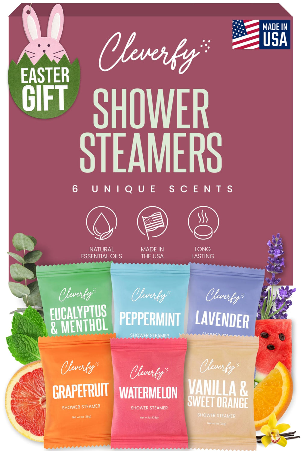 Cleverfy vaporizador para ducha Lavanda ofrece relajación.