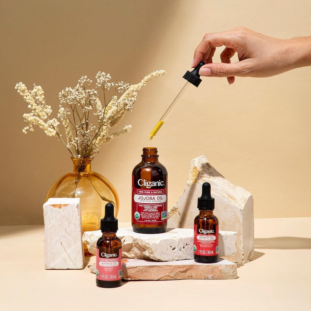 Cliganic aceite de borraja para uso facial, aplicar diariamente para cuidado ligero.
