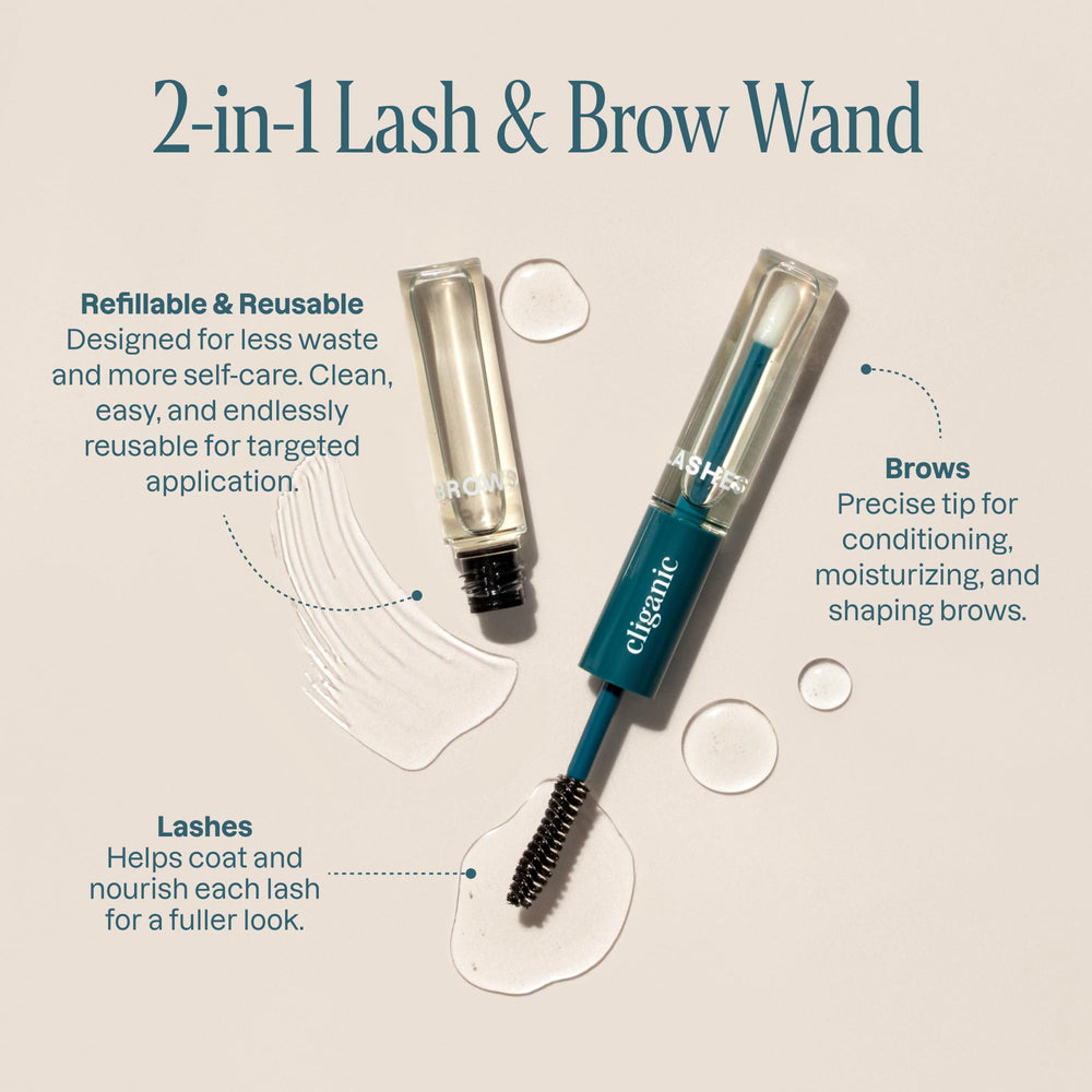 Cliganic aplicador doble facilita usar en pestañas y cejas