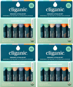 Cliganic bálsamo labial Set con empaque nuevo, ideal para llevar en bolso o viaje.