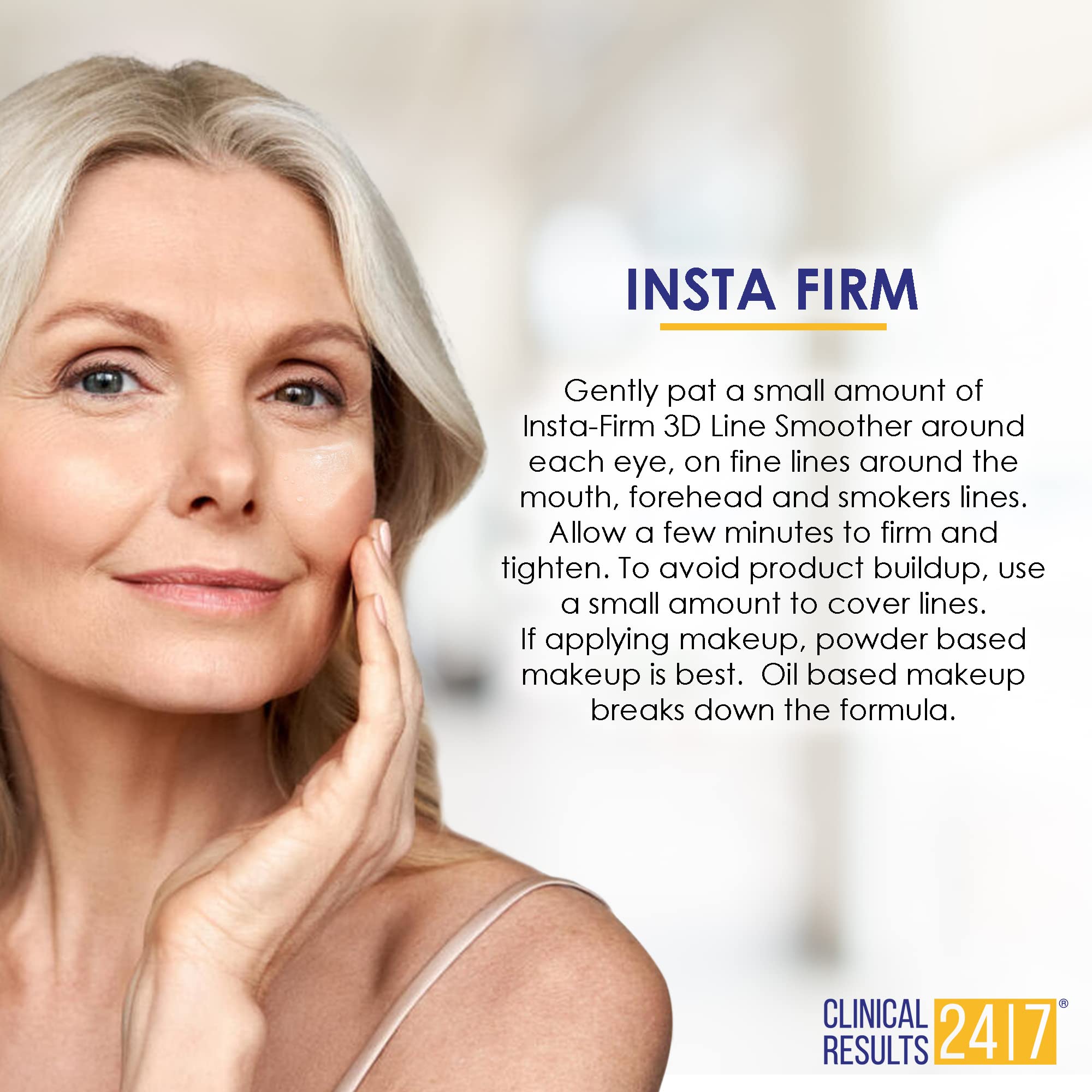 Insta-Firm de Clinical Results 24|7, contorno de ojos con posible mejora de firmeza