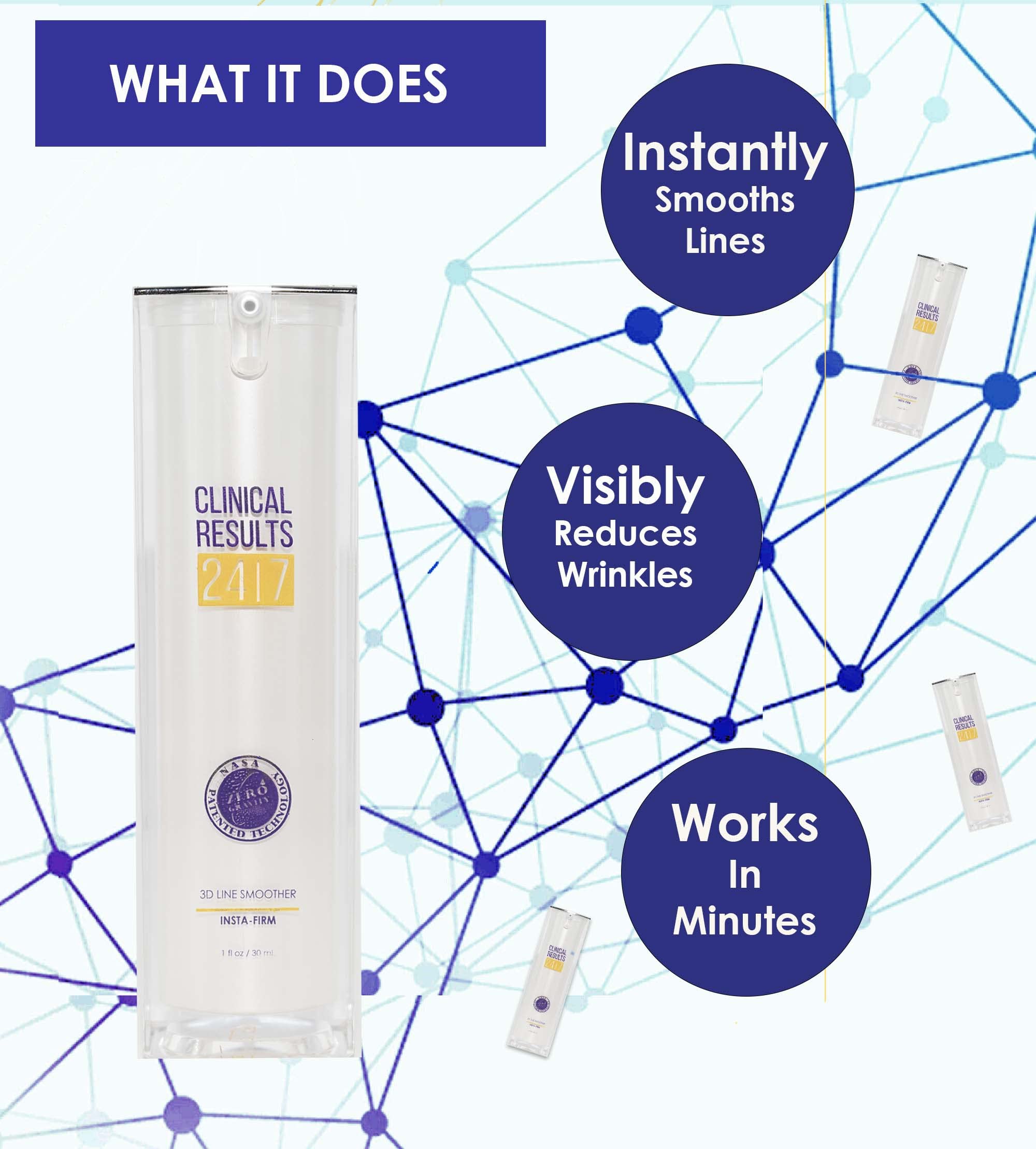 Insta-Firm de Clinical Results 24|7, textura crema suave al tacto para el cuidado diario
