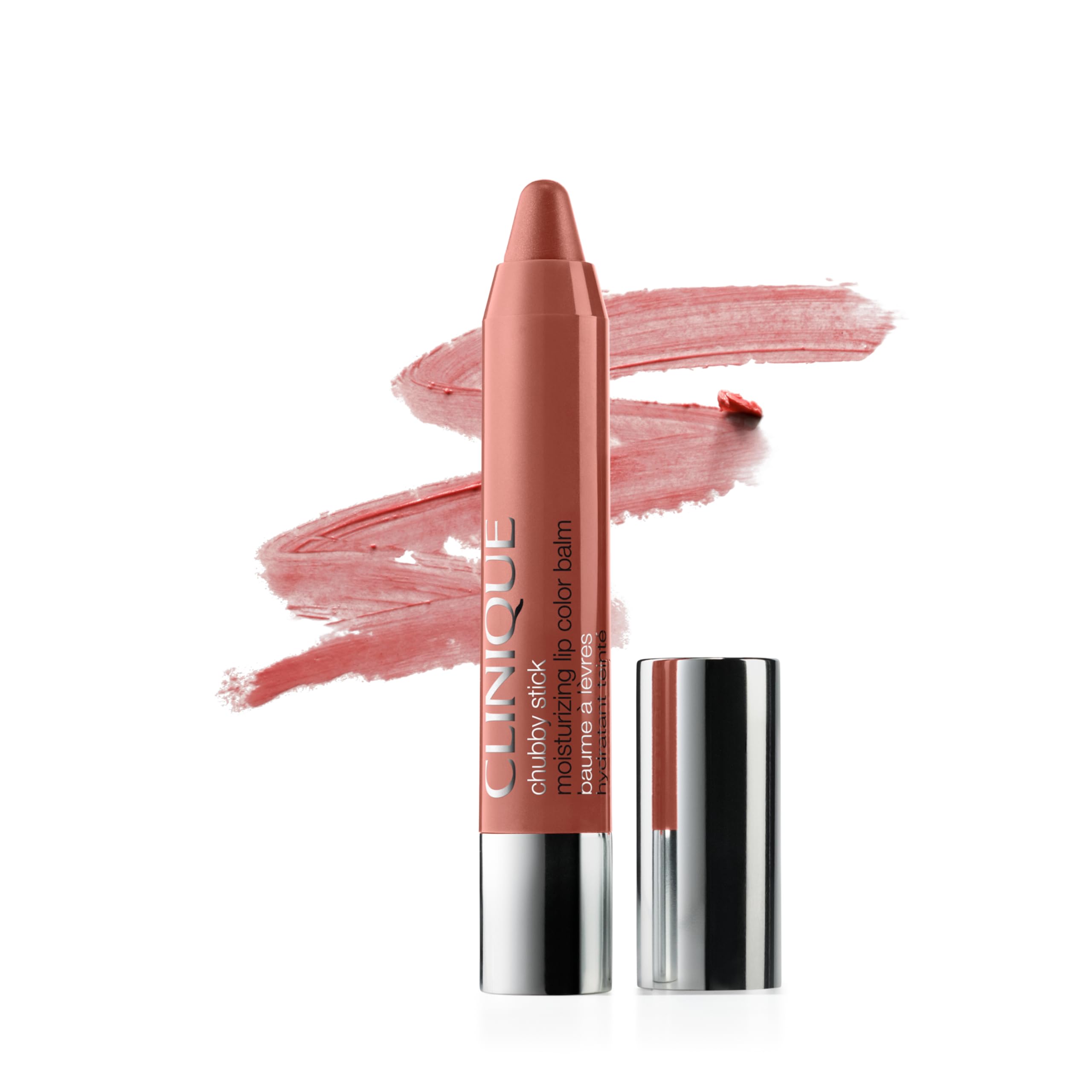 Clinique Chubby Stick balsamo labial en envase elegante para uso diario.