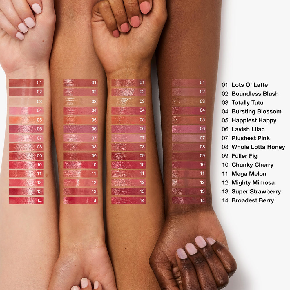 Color duradero de Clinique Chubby Stick tras comidas y bebidas.