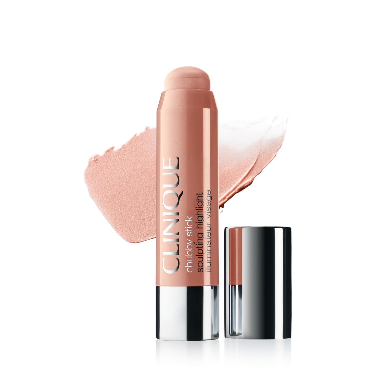 Clinique iluminador en barra crema realza pómulos con brillo suave y natural.