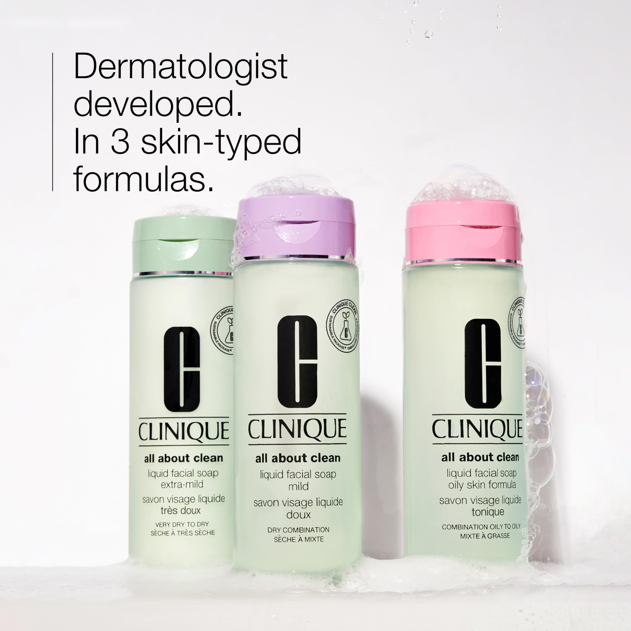 Clinique Limpiador Facial Liquido equilibrio hidratacion, mantiene la humedad natural